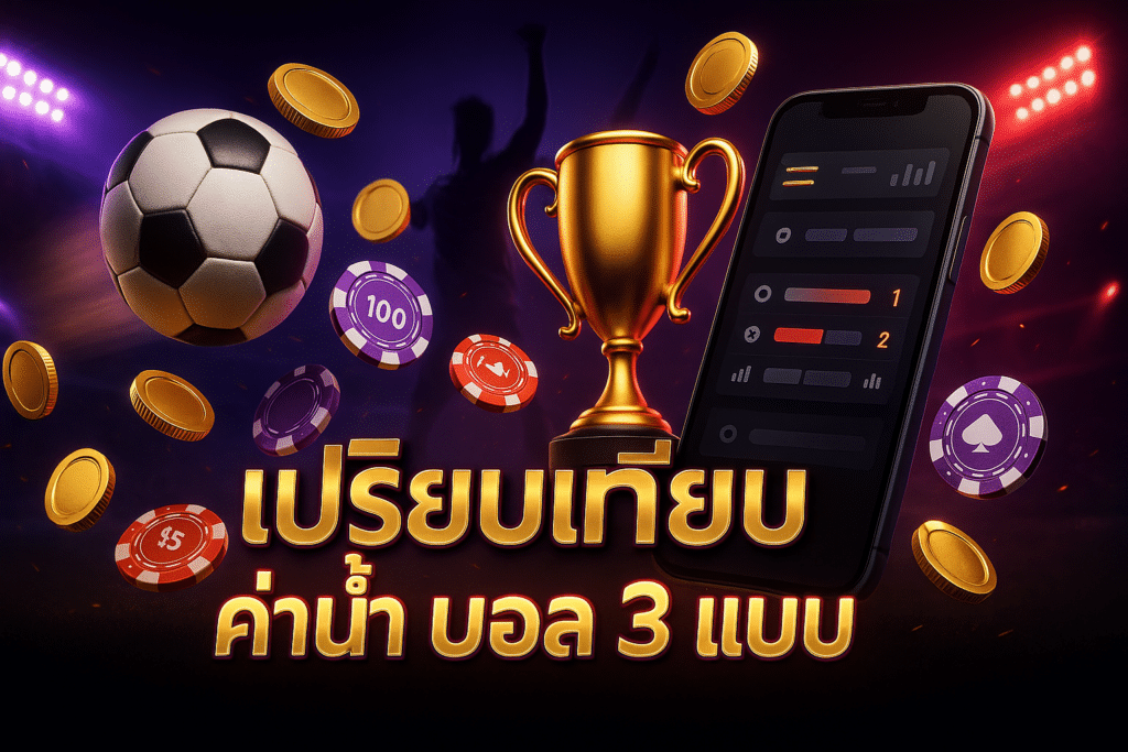 เปรียบเทียบ ค่าน้ำ บอล